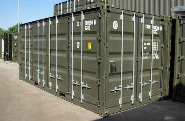 military shipping container, military storage container
